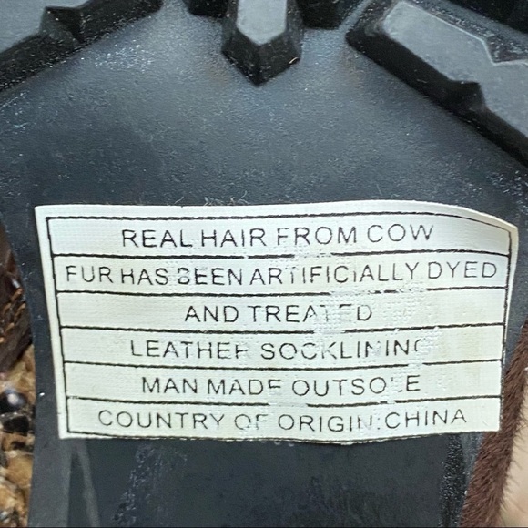 Jeffrey Campbell Lilith Animal Print Combat Lace Up Heeled Boots Size 8.5 Women - Picture 13 of 13